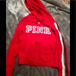 red jacket from pink